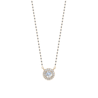 Stella Round Halo 925 Silver Mangalsutra | Velmé