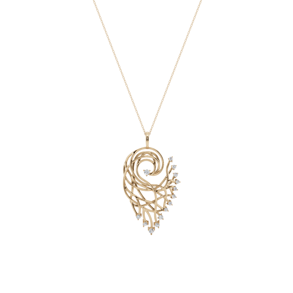 Elysian Feather Pendant Necklace | Velmé