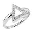The Apex Triangle 925 Silver Ring | Velmé