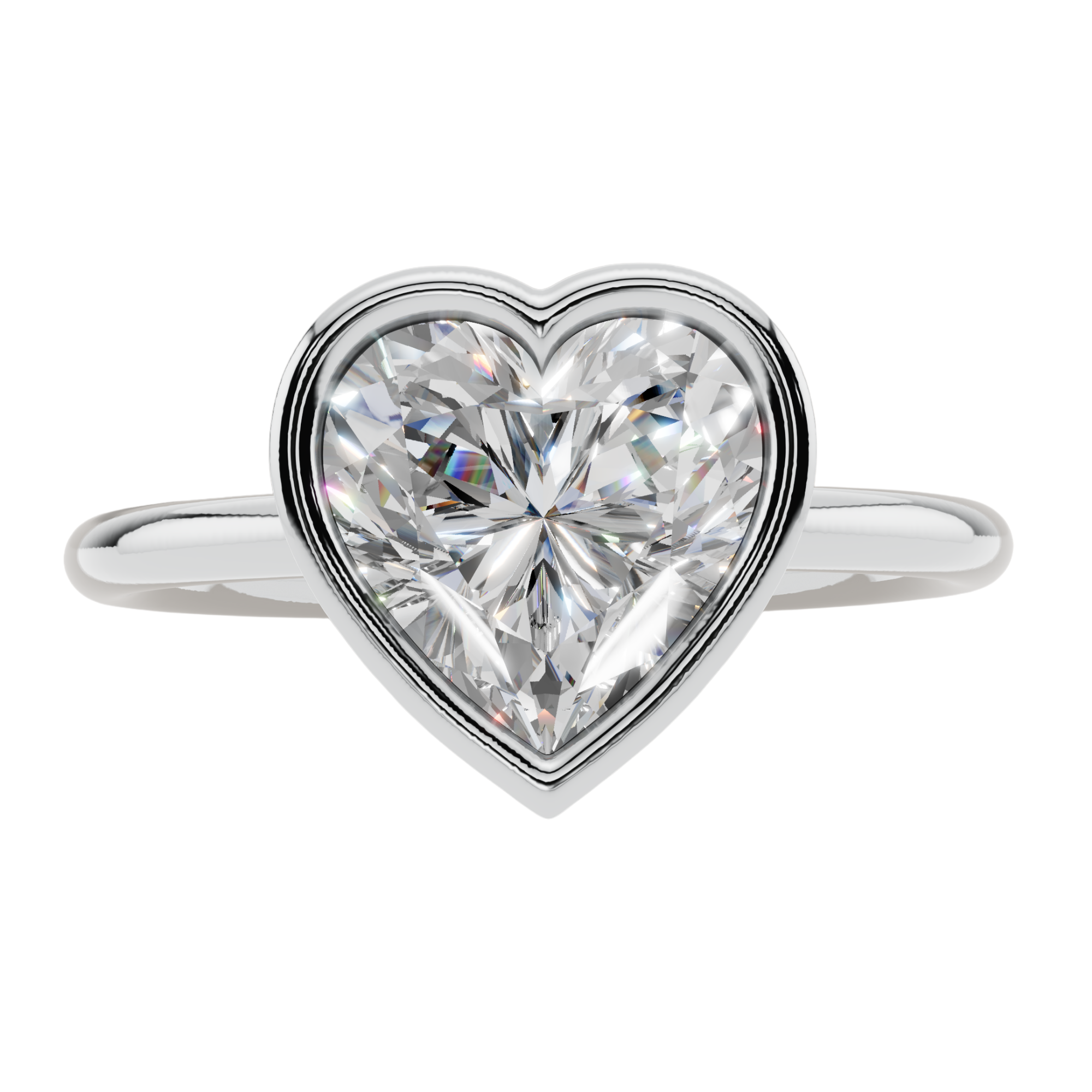 The Framed Heart Bezel Ring| Velmé