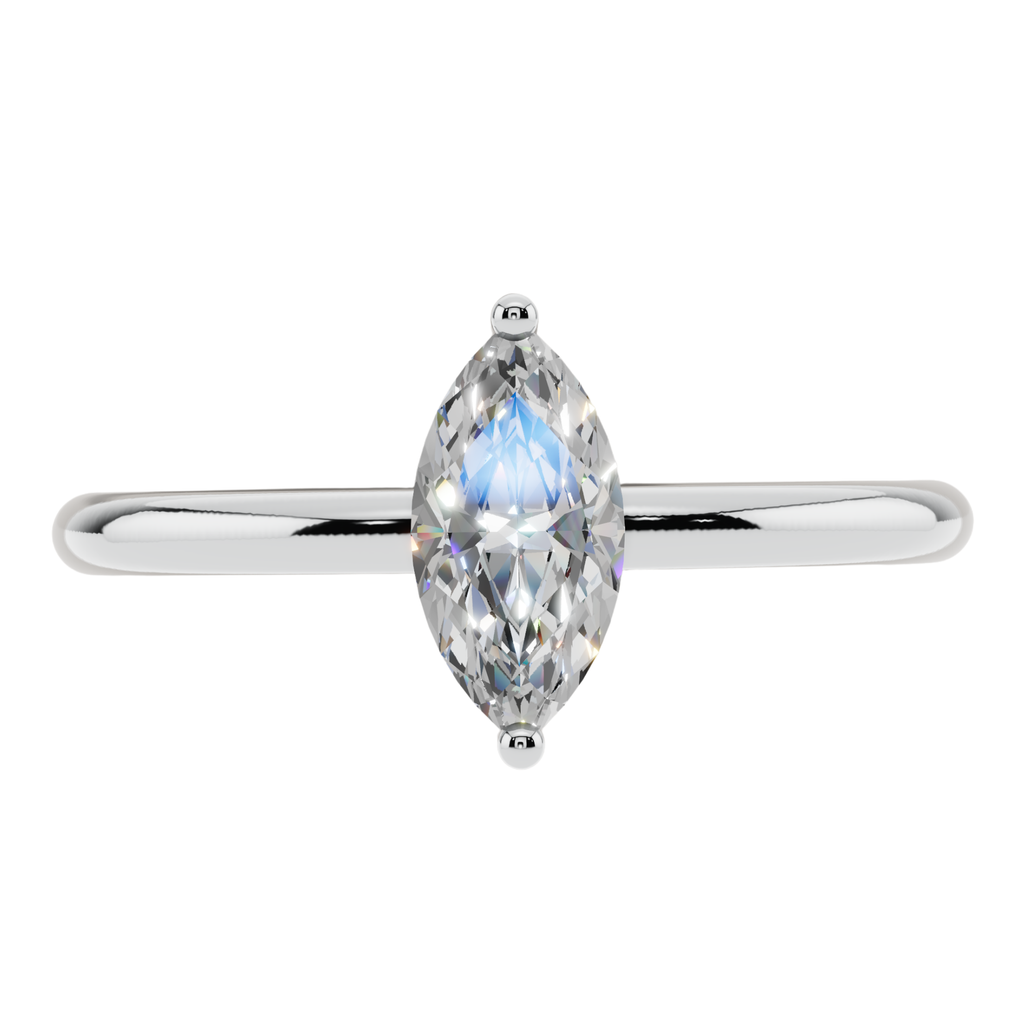The Marquise Solitaire Ring | Velmé