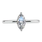 The Marquise Solitaire Ring | Velmé