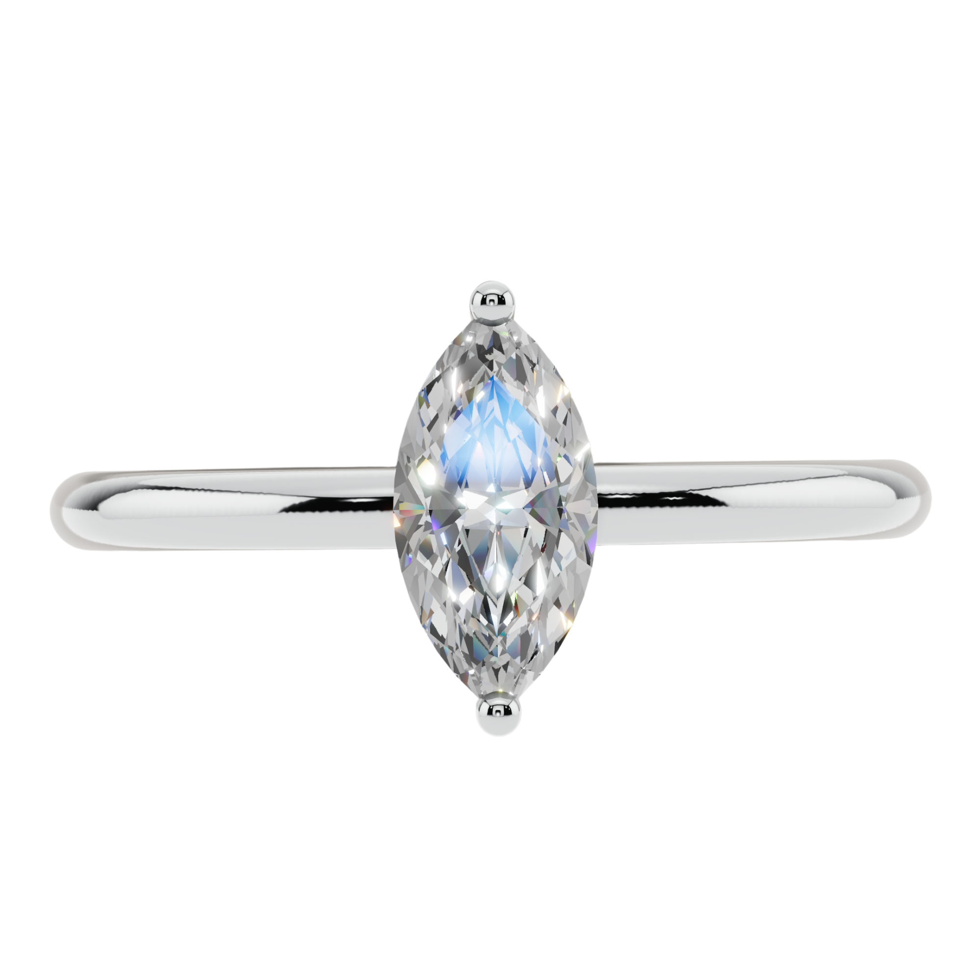The Marquise Solitaire Ring | Velmé