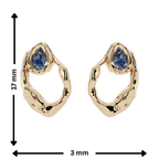 Sapphire Orbit Studs | Fluidé