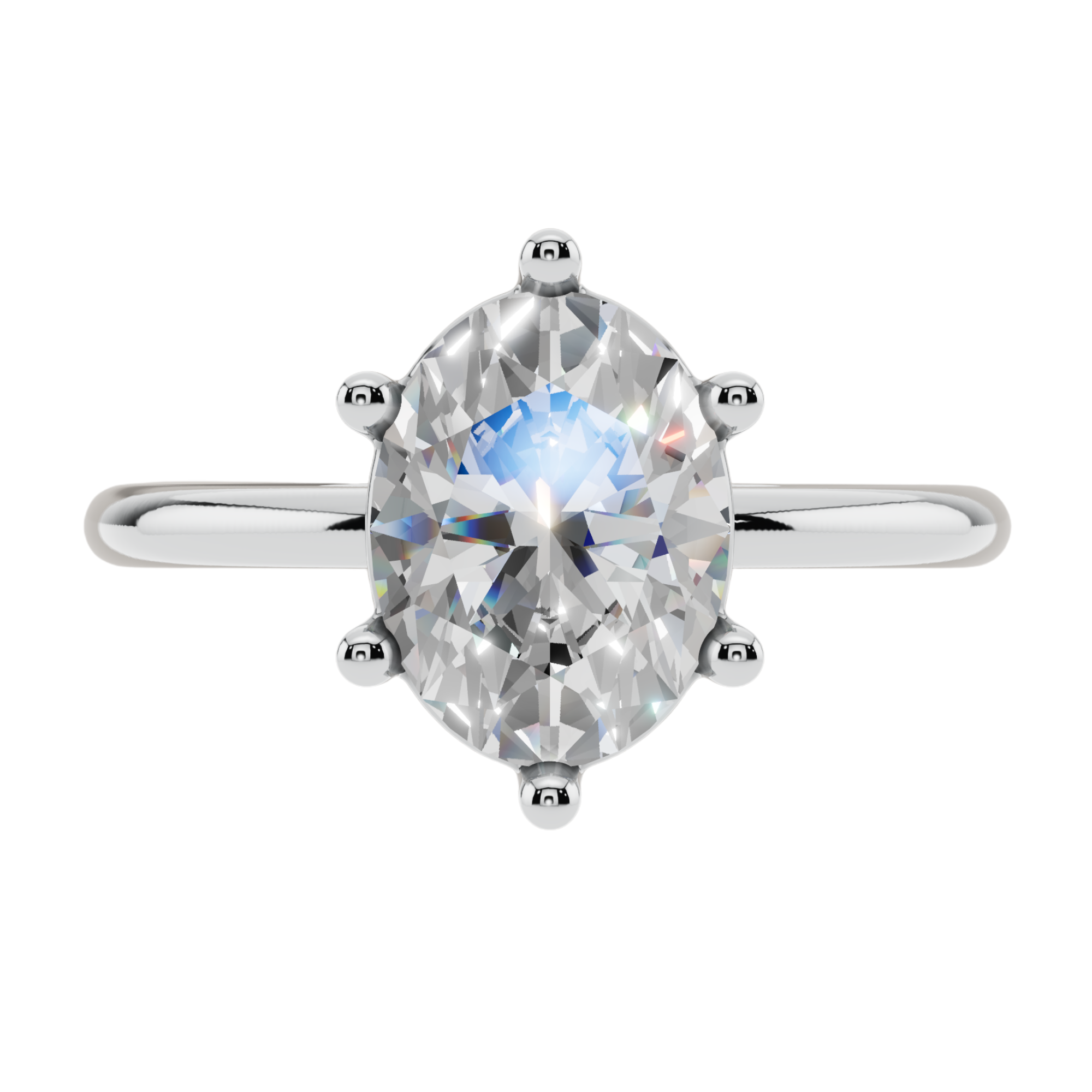 The Oval Solitaire Ring | Velmé
