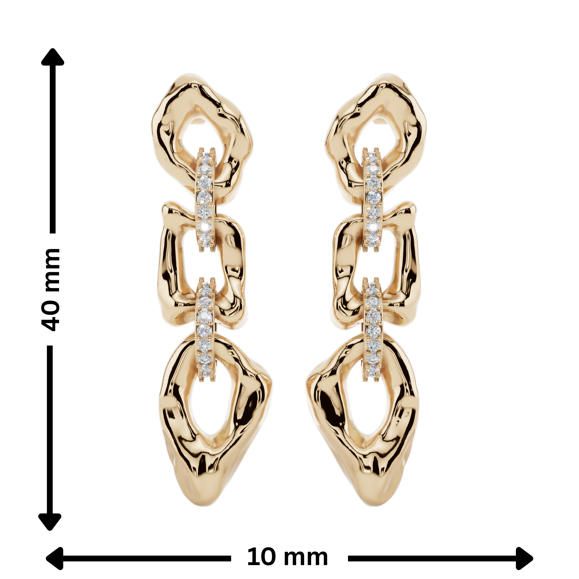 Gilded Link Drops | Fluidé