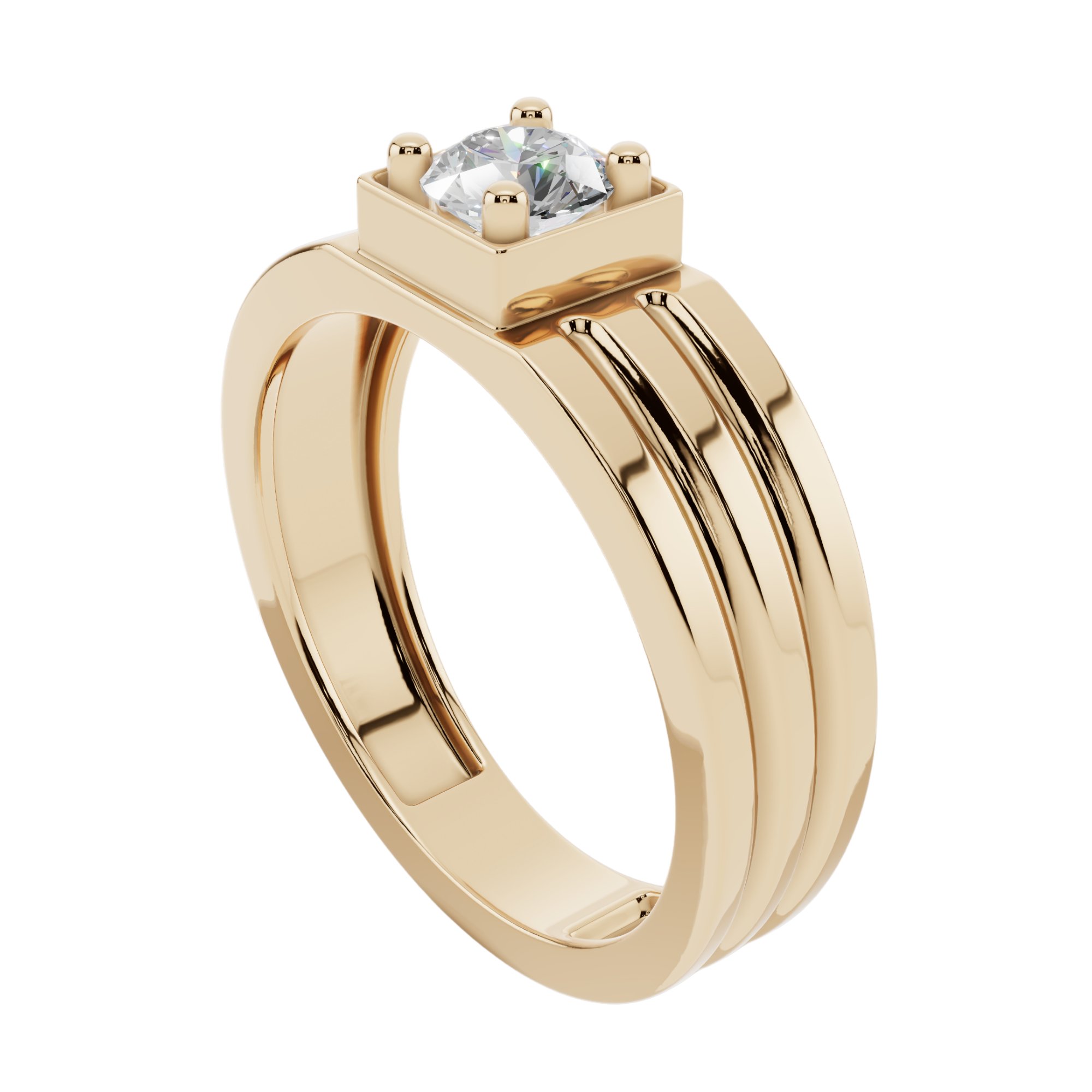 Royal Solitaire Men’s 925 Silver Ring | Velmé