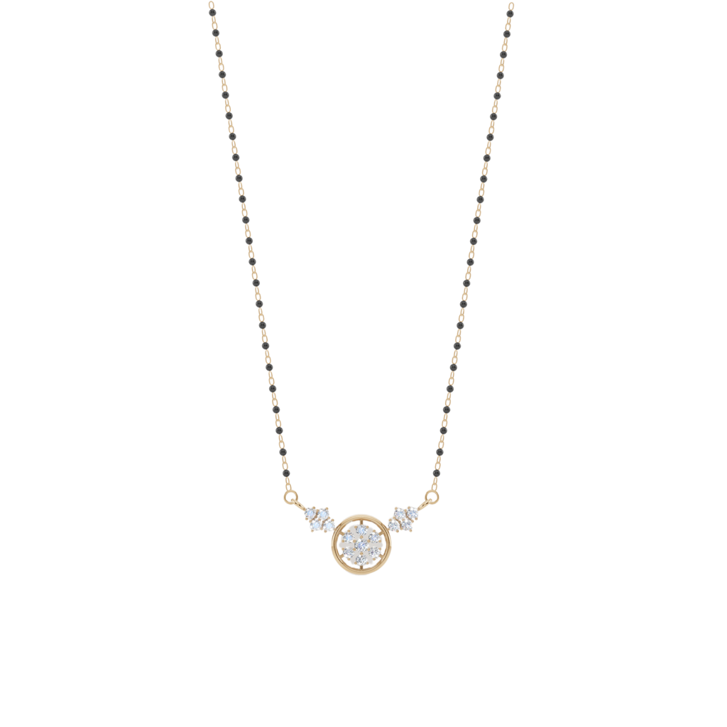 Celestial Bloom 925 Silver Mangalsutra | Velmé