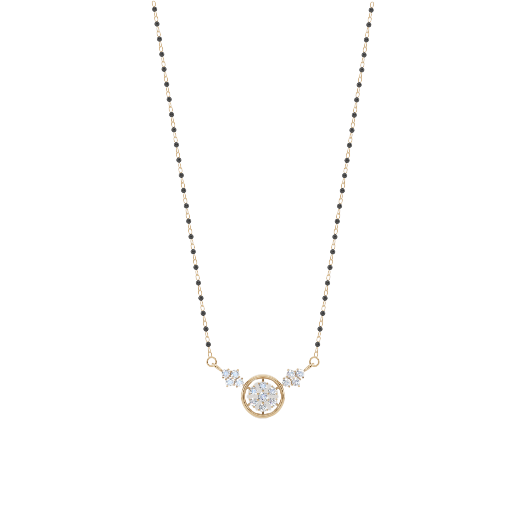 Celestial Bloom 925 Silver Mangalsutra | Velmé