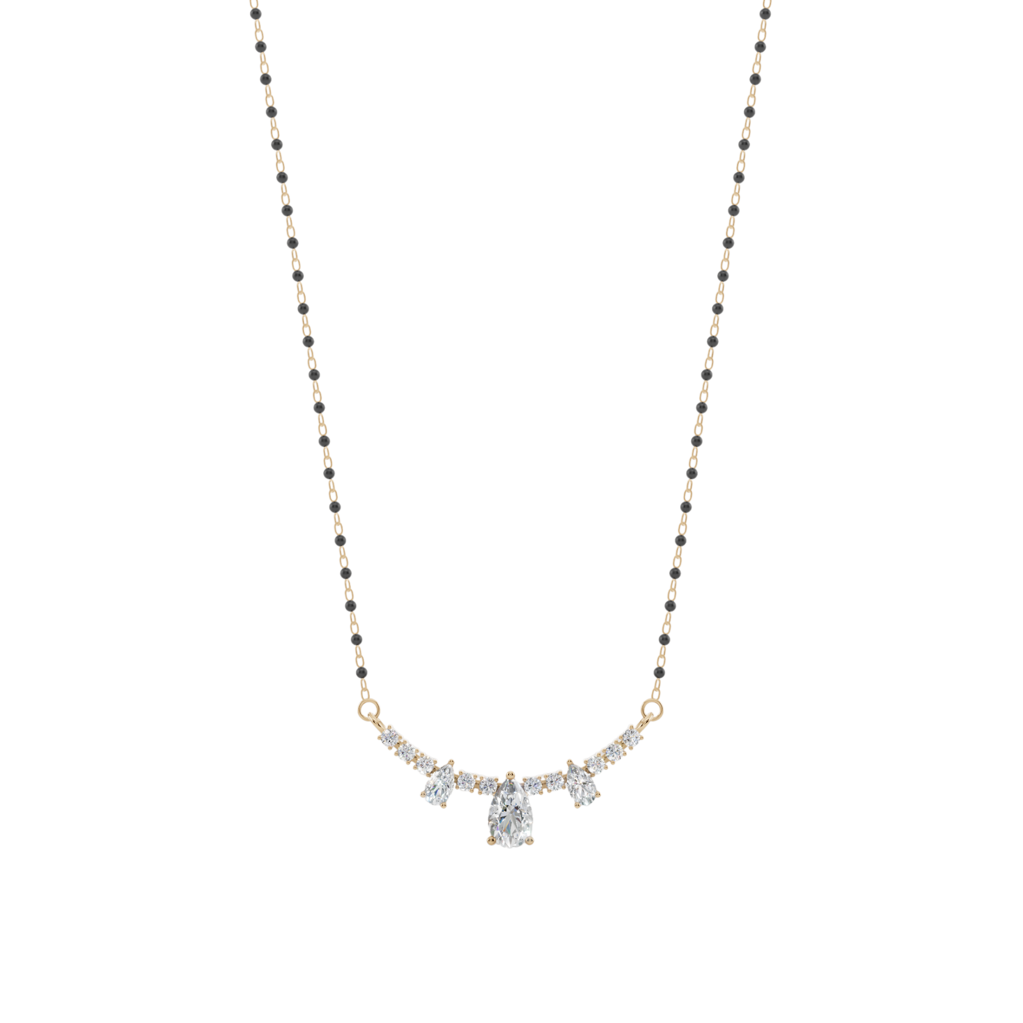 Celestial Cascade 925 Silver Mangalsutra | Velmé