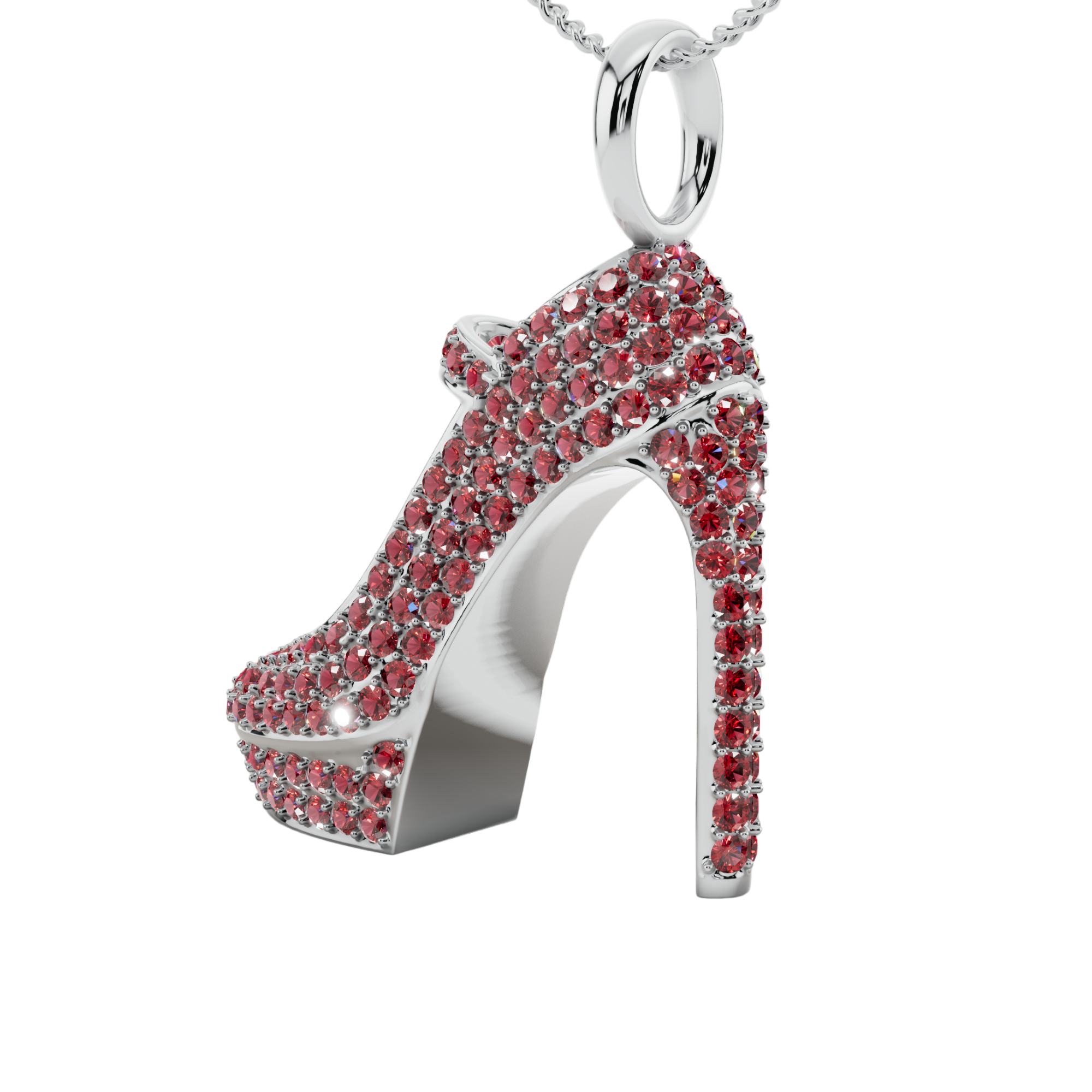 Ruby Stiletto 925 Heel Pendant | Velmé