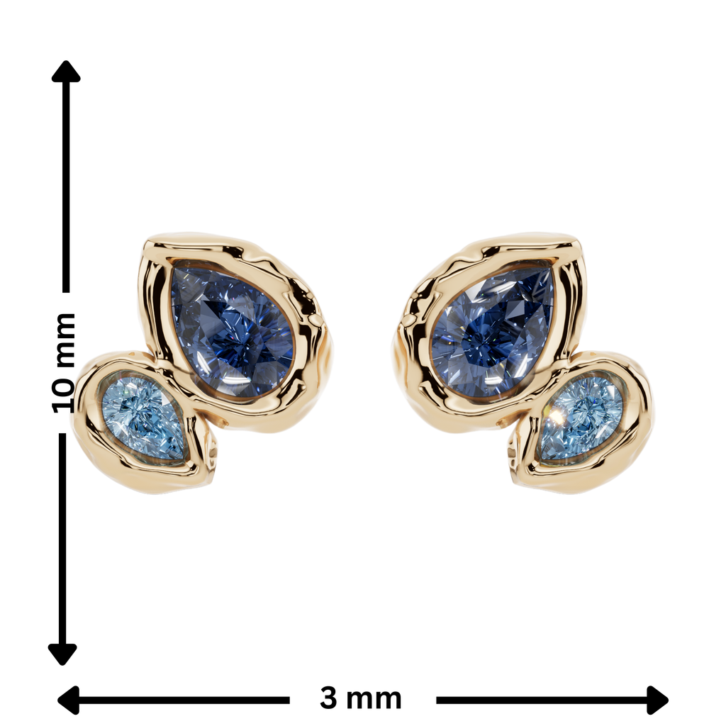 Azure Drift Studs | Fluidé