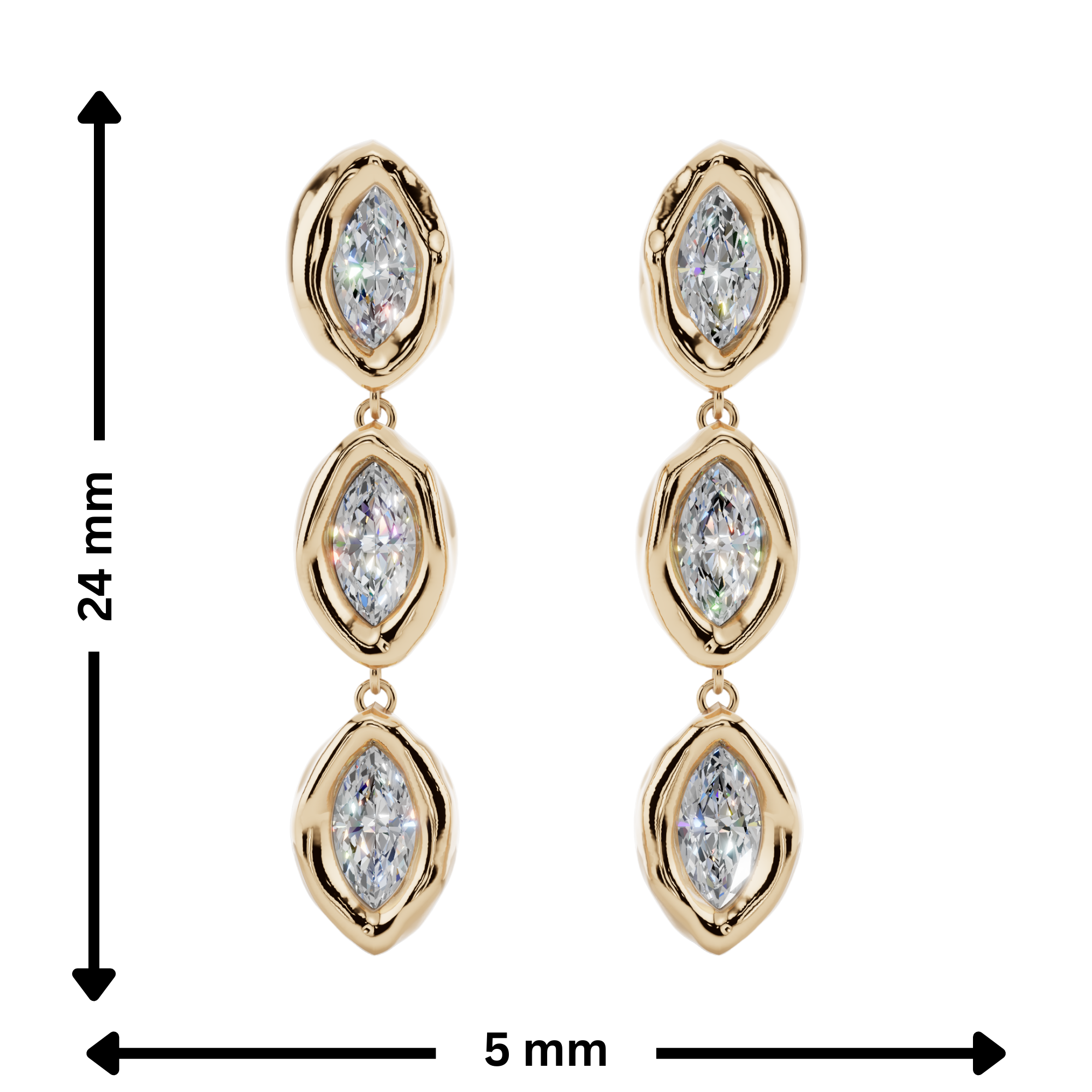 Halo Drop Earrings | Fluidé