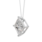 Bold Princess Solitaire 925 Silver Necklace | Velmé