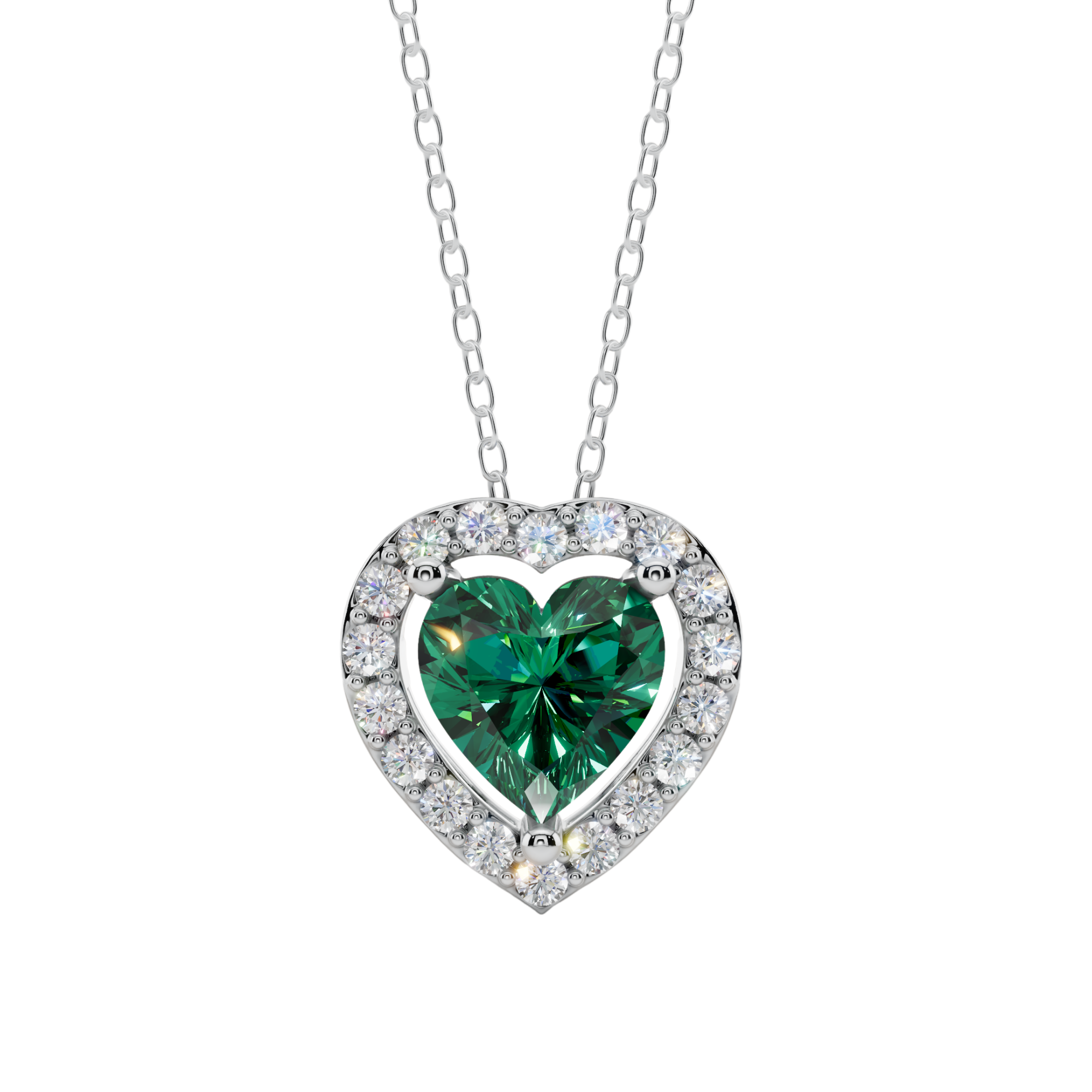 Halo Heart Pendant Necklace | Velmé