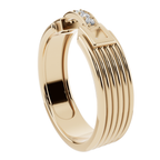 Infinity Link Accent 925 Silver Men’s Ring | Velmé