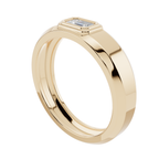 Emerald Cut Solitaire Men’s 925 Silver Ring | Velmé