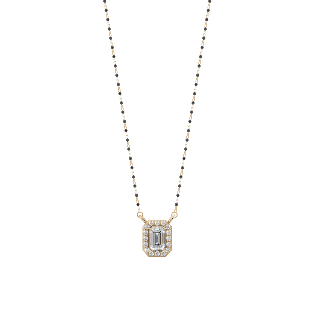 Velme Radiant 925 Silver Emerald Mangalsutra | Velmé