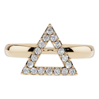 The Apex Triangle 925 Silver Ring | Velmé