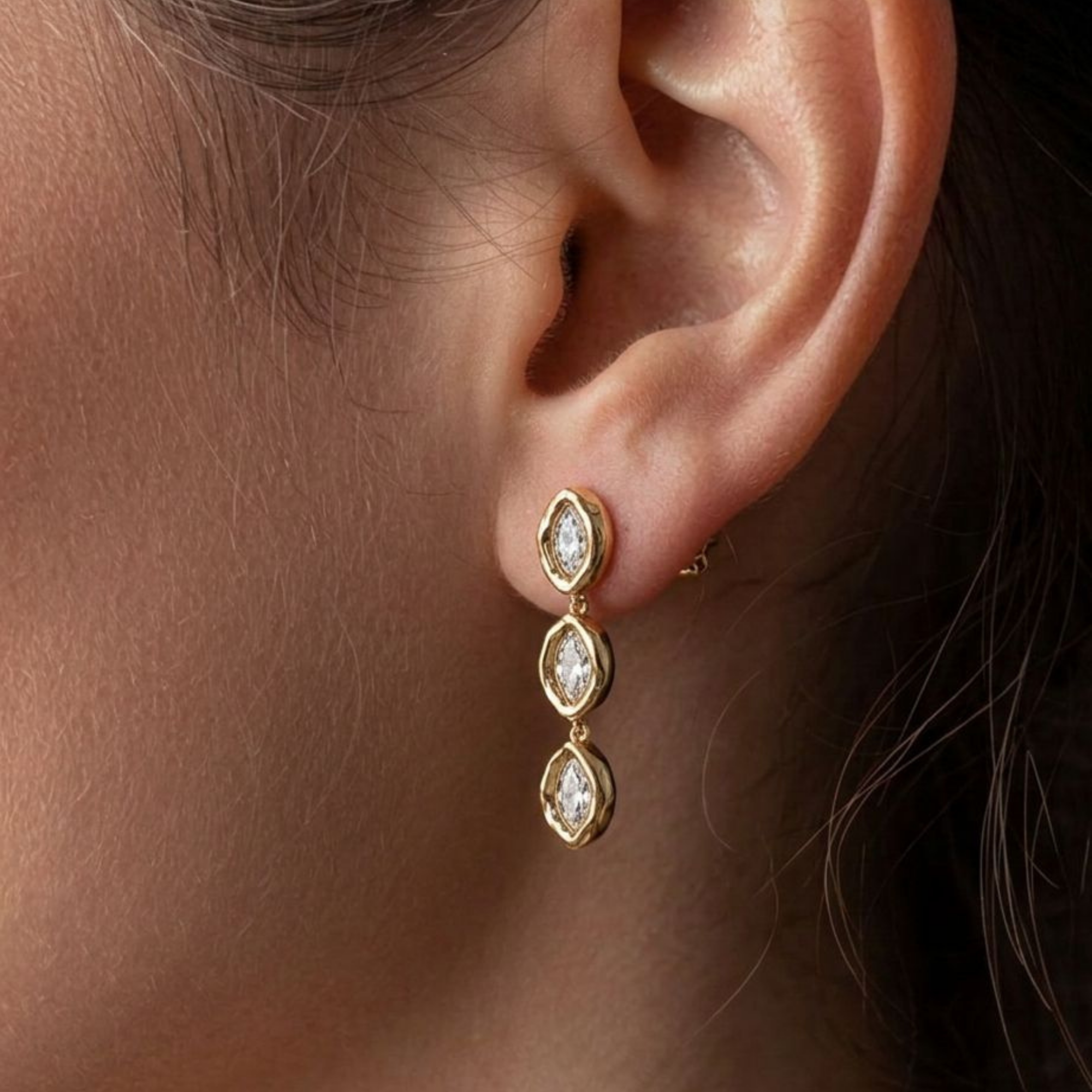 Halo Drop Earrings | Fluidé