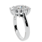 The Oval Halo Bloom 925 Silver Ring | Velmé