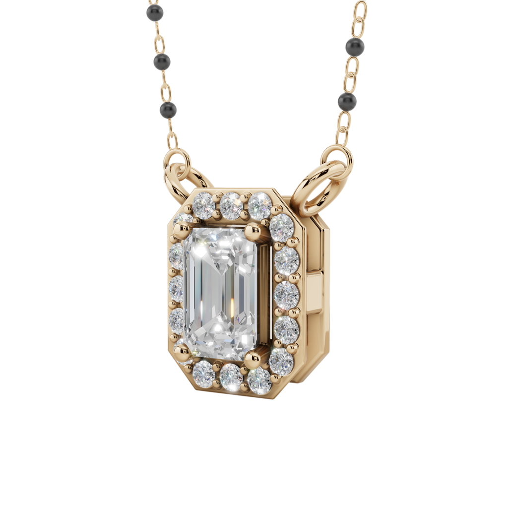 Velme Radiant 925 Silver Emerald Mangalsutra | Velmé
