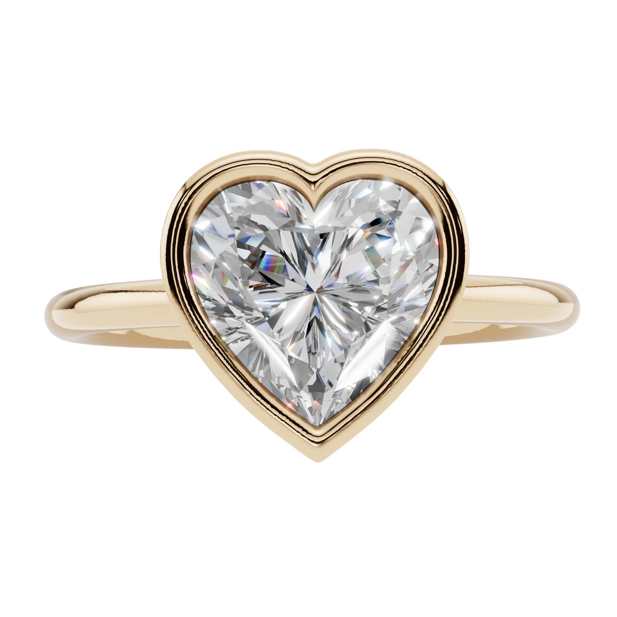 The Framed Heart Bezel Ring| Velmé