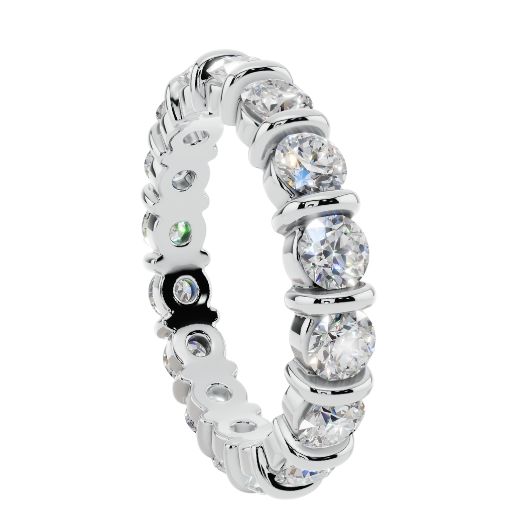 The Infinite Glow Channel 925 Silver Band | Velmé