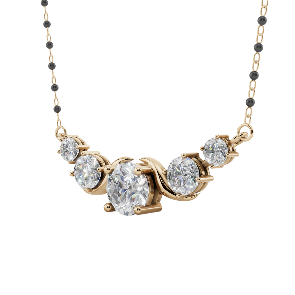 Serena Spark 925 Silver Mangalsutra | Velmé