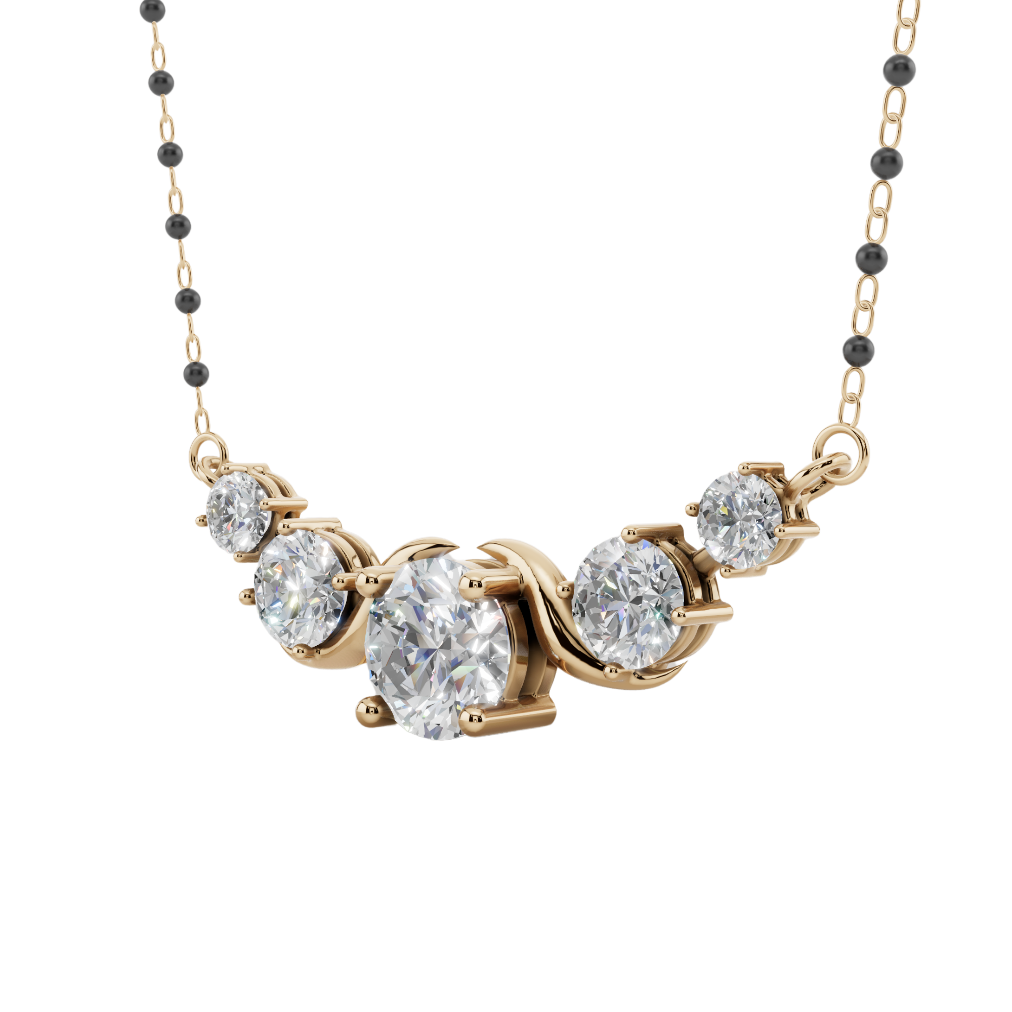 Serena Spark 925 Silver Mangalsutra | Velmé