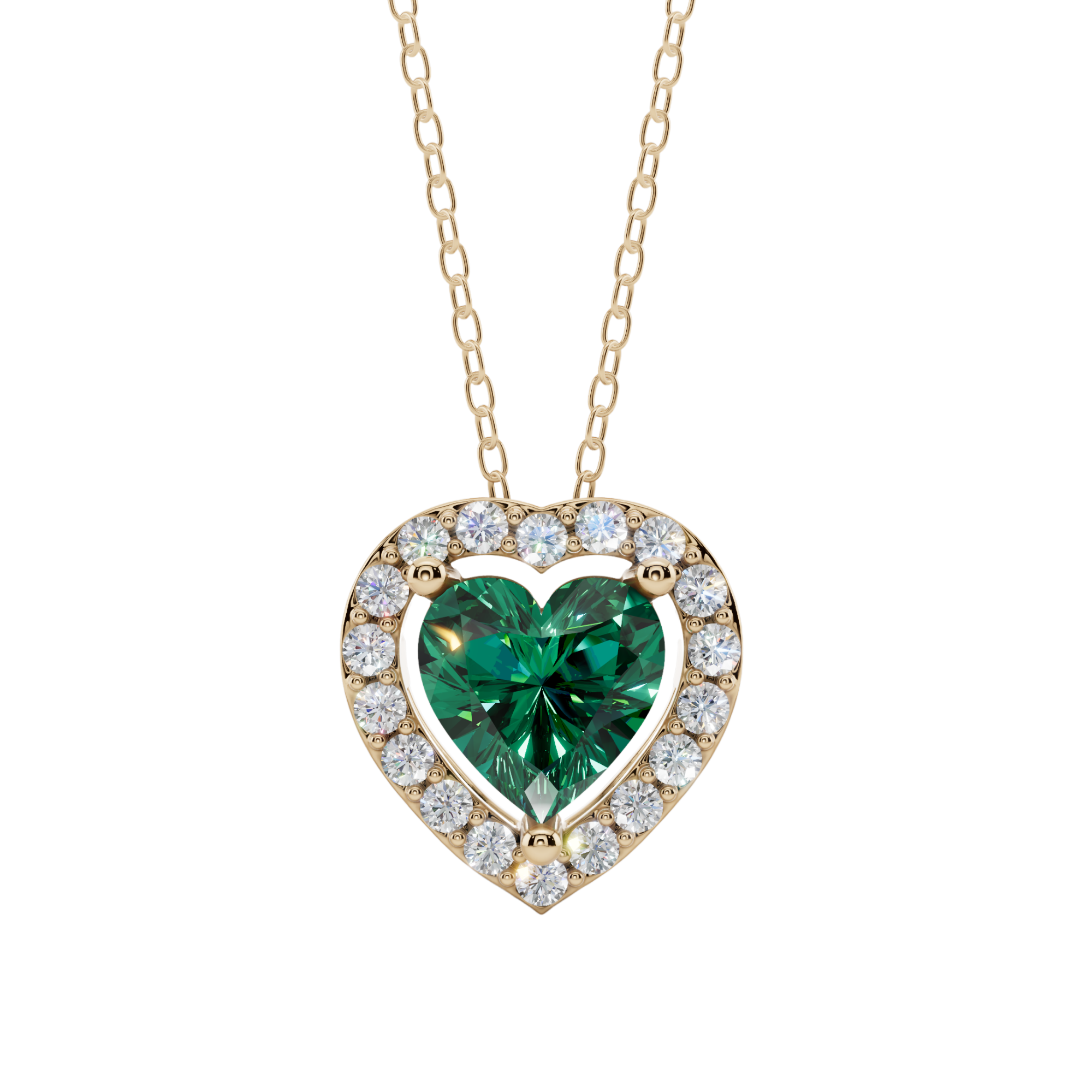 Halo Heart Pendant Necklace | Velmé