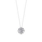 Essential Round Solitaire 925 Silver Necklace | Velmé