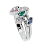 The Kaleidoscope Cluster 925 Silver Ring | Velmé