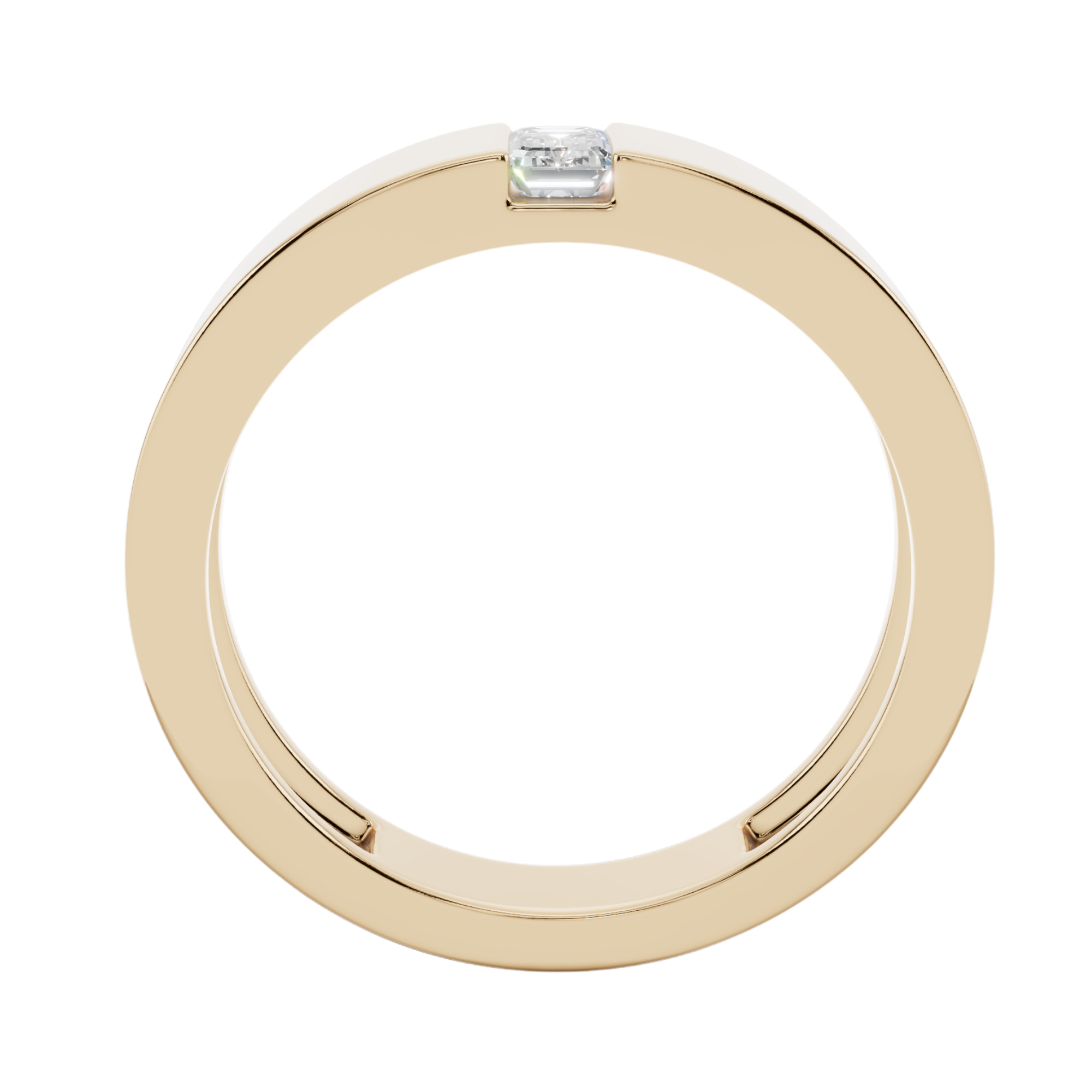 Elite Emerald Cut Men’s 925 Silver Ring | Velmé