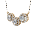 Trio Halo 925 Silver Mangalsutra | Velmé