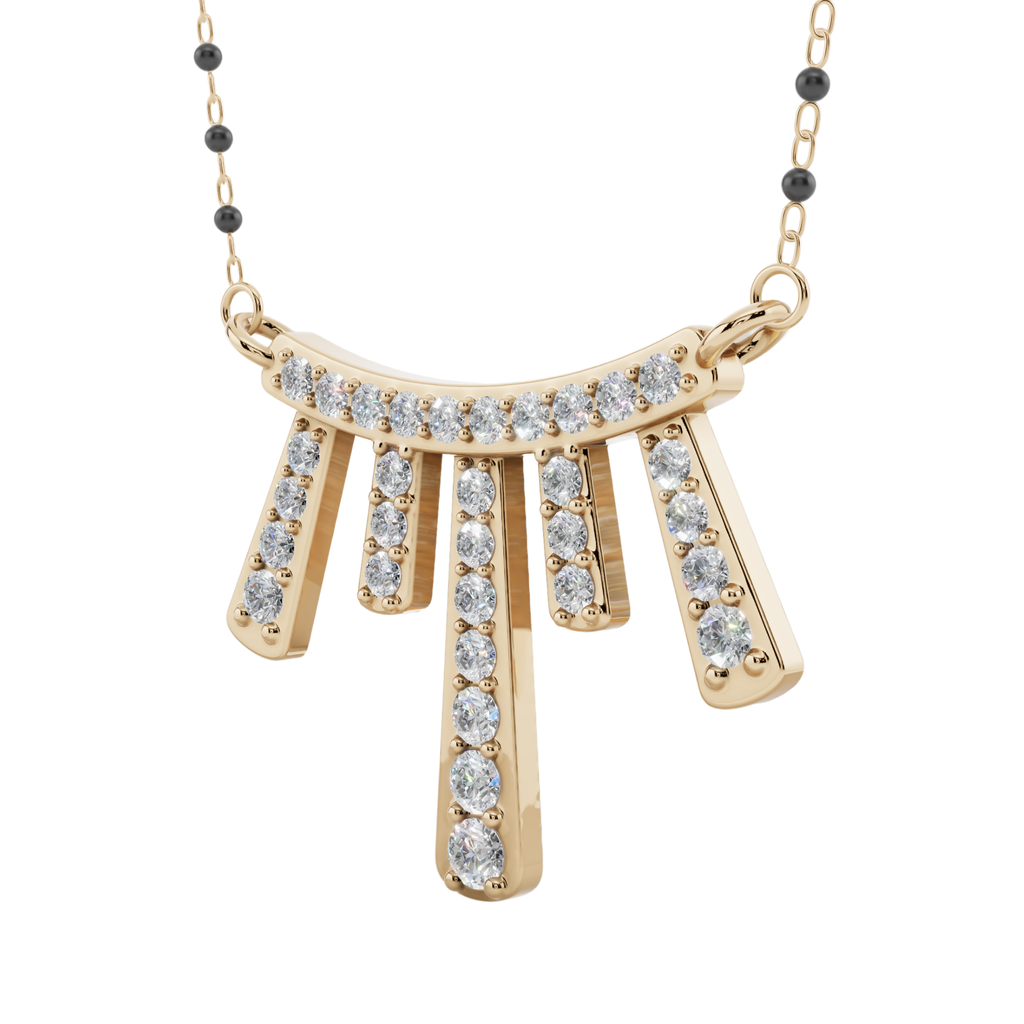 Starlight Cascade 925 Silver Mangalsutra | Velmé