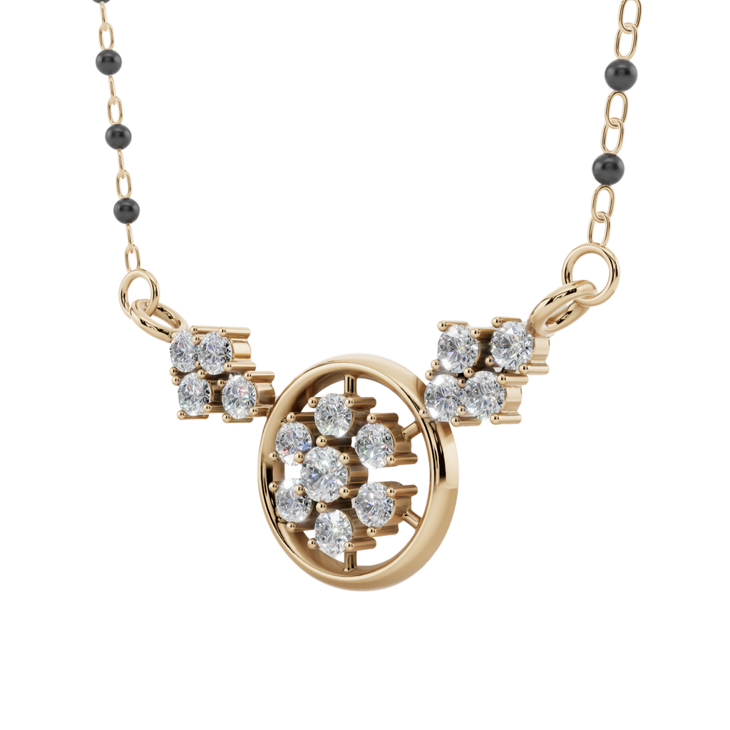 Celestial Bloom 925 Silver Mangalsutra | Velmé