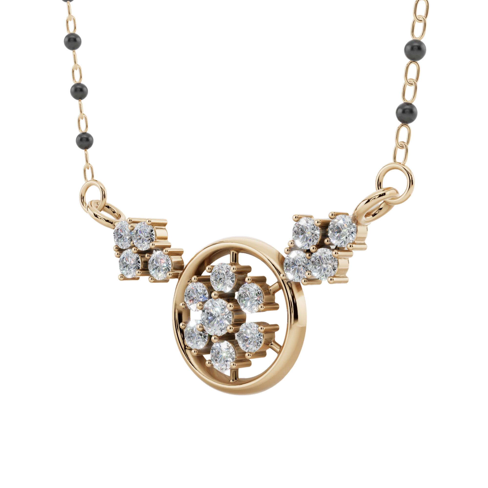 Celestial Bloom 925 Silver Mangalsutra | Velmé