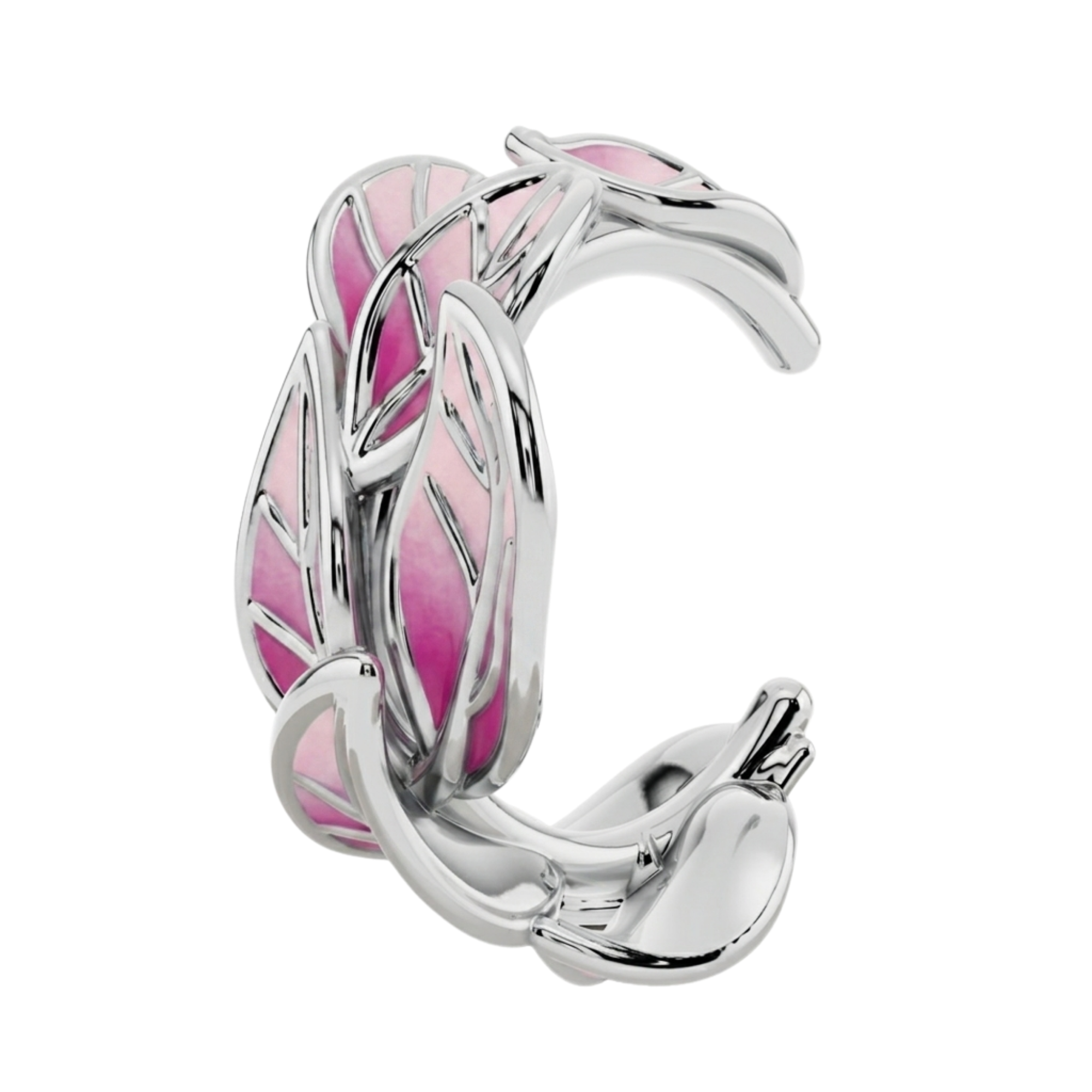 Blush Leaf Sweeps 925 Silver Earcuff | Velmé
