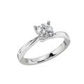 The Solitaire Silk 925 Silver Ring | Velmé