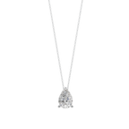 Chic Pear Solitaire 925 Silver Necklace | Velmé