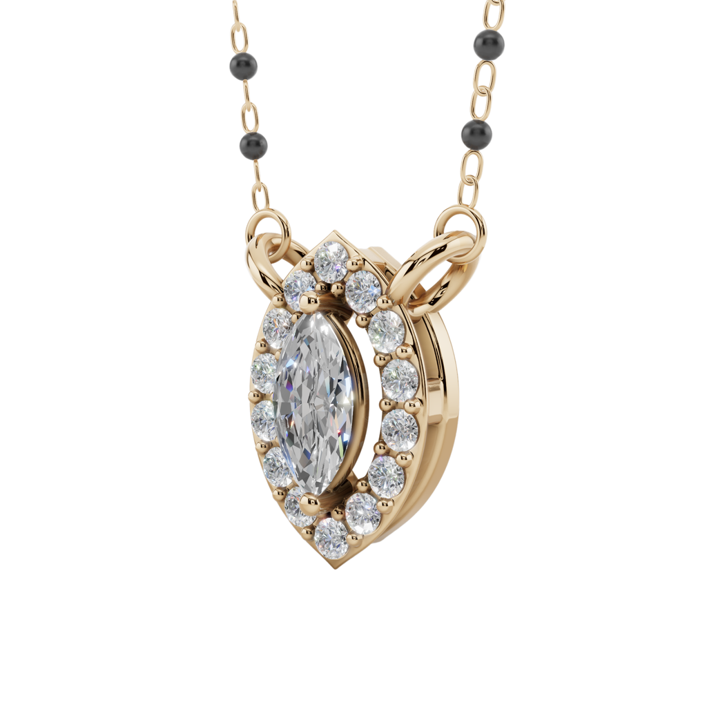Celeste Marquise 925 Silver Mangalsutra | Velmé