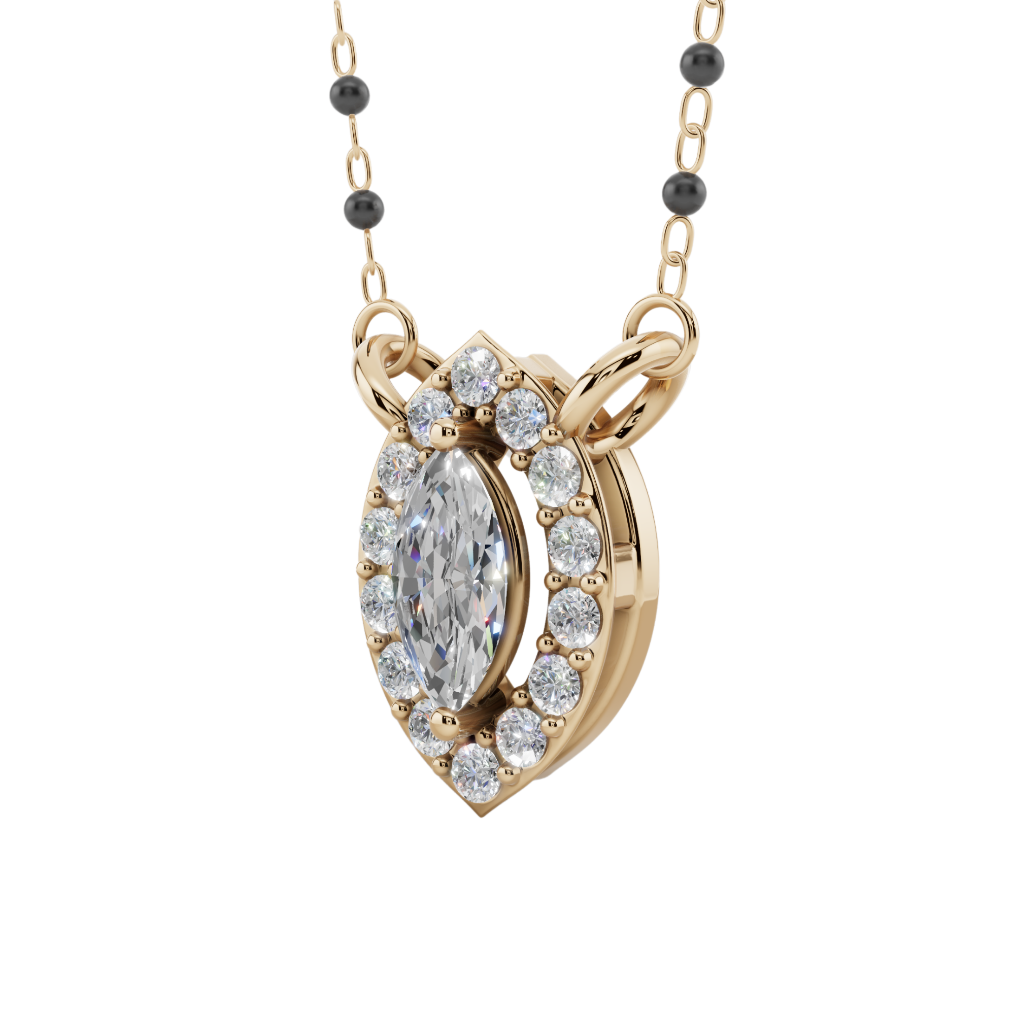 Celeste Marquise 925 Silver Mangalsutra | Velmé