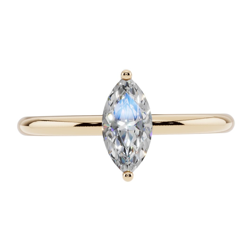 The Marquise Solitaire Ring | Velmé