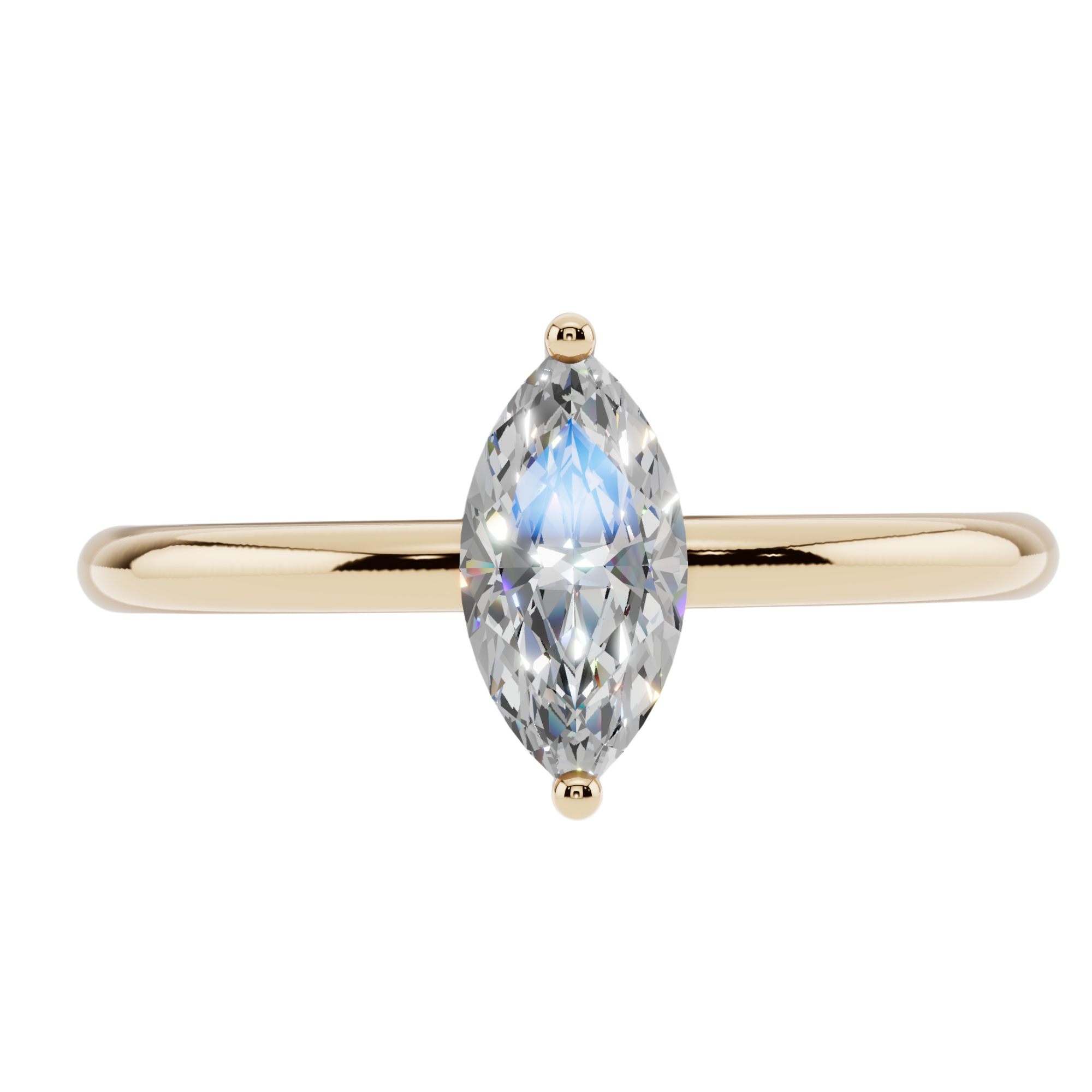 The Marquise Solitaire Ring | Velmé