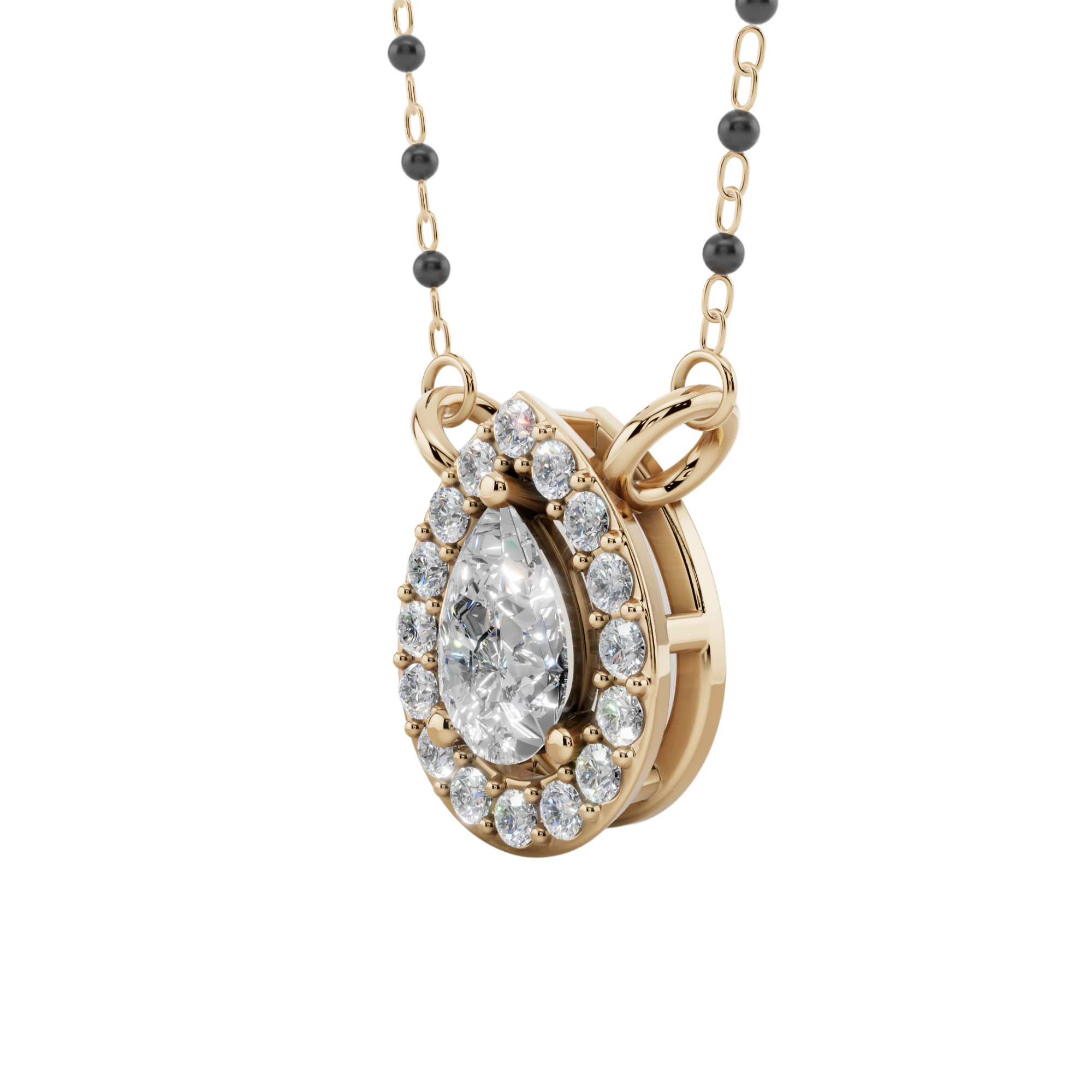 Luna Pear 925 Silver Mangalsutra | Velmé