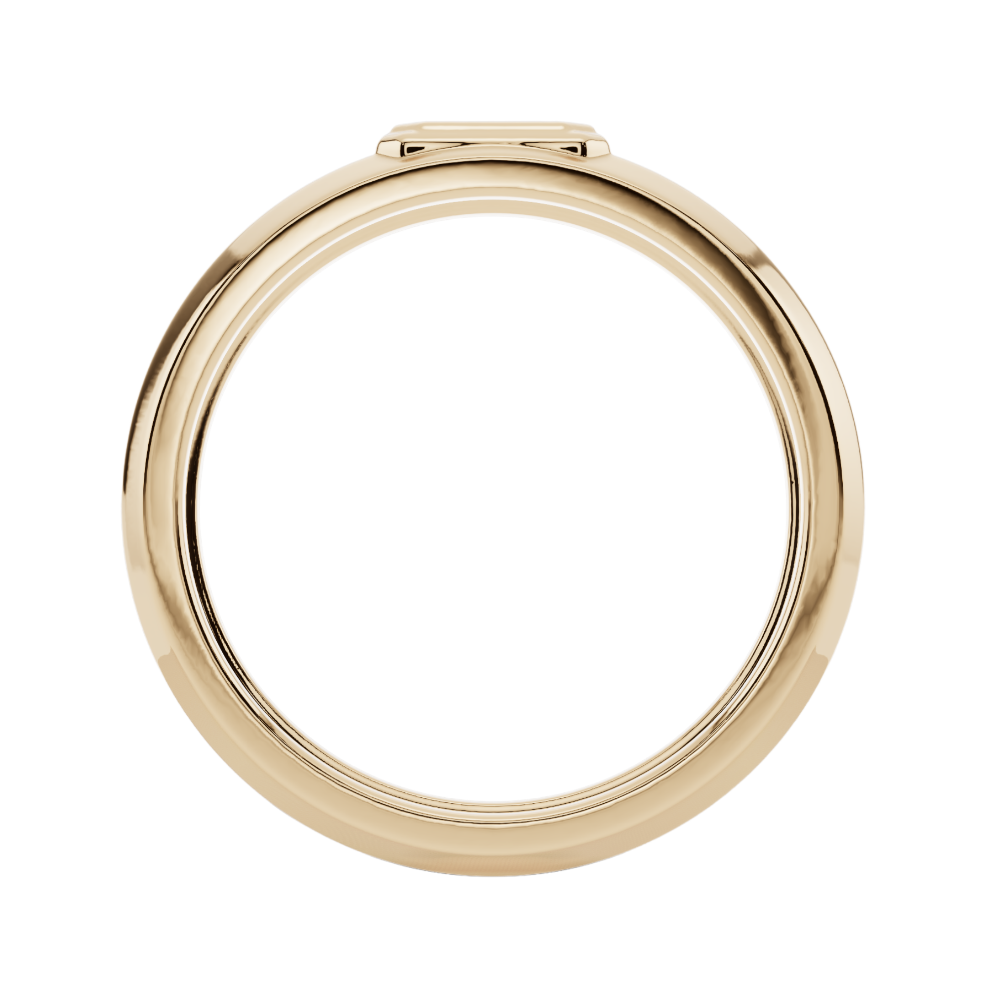 Emerald Cut Solitaire Men’s 925 Silver Ring | Velmé