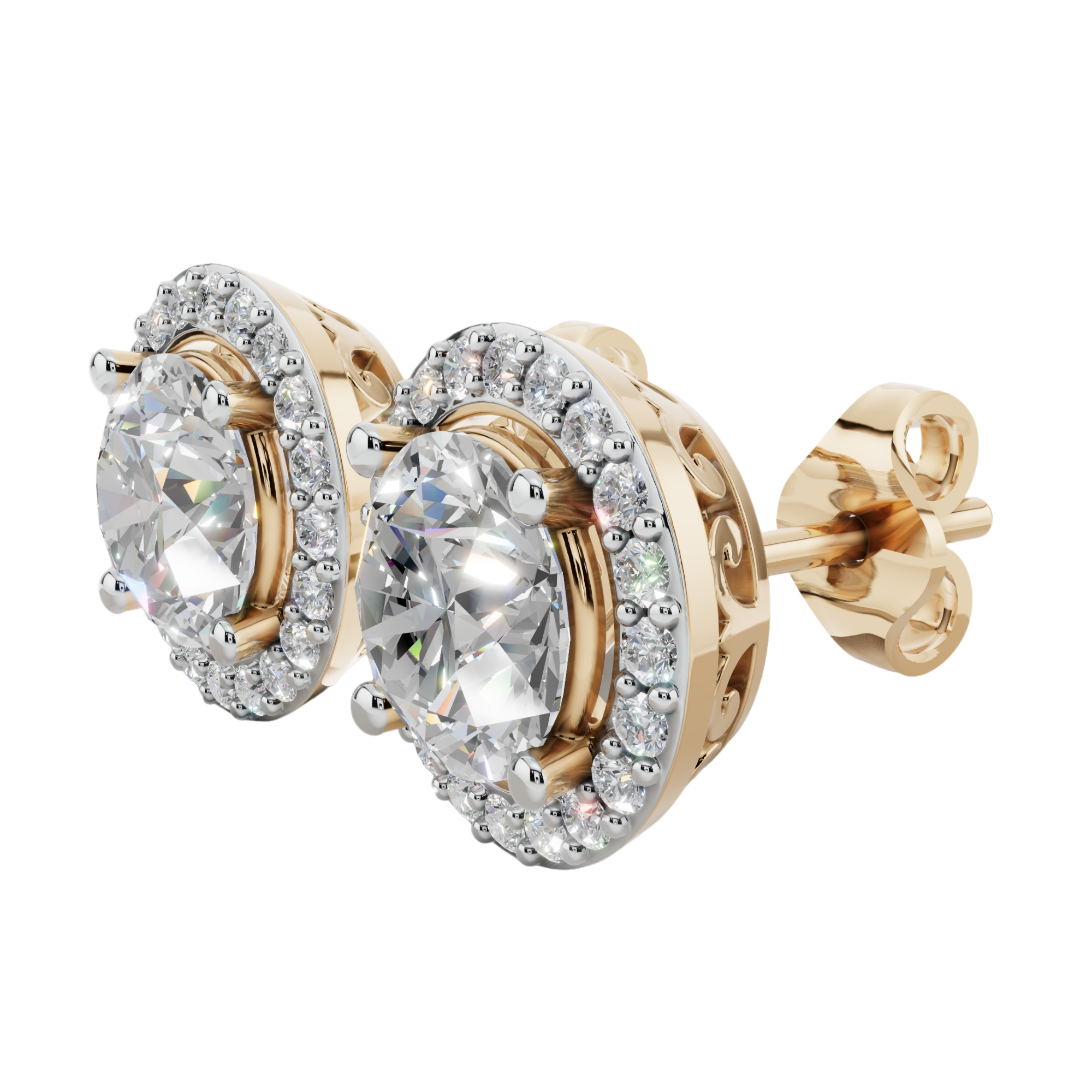 The Solara Halo 925 Silver Studs | Velmé