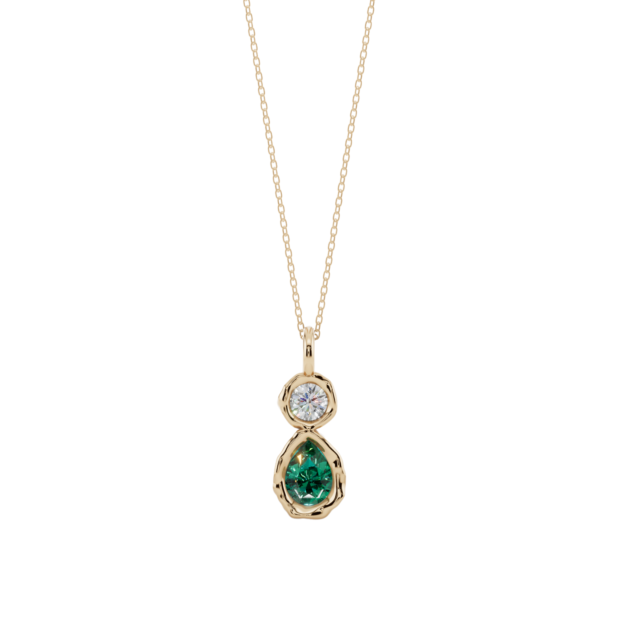 Emerald Dewdrop Pendant | Fluidé