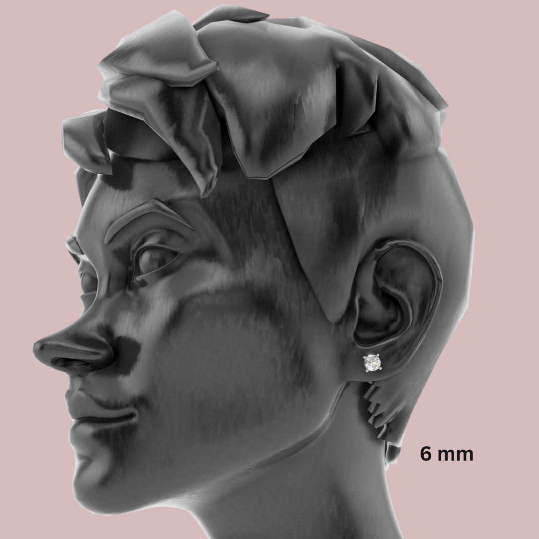 Forever Solitaire 925 Pure Silver Stud Earrings My Store